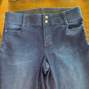 Women’s Nime West Tummy control slim straight jeans size 12 regular in dark blue